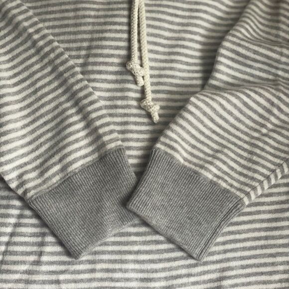 360 Cashmere | EUC Women’s 360 Rylan Striped Hoodie in Mist, Chalk Size XS - Picture 8 of 12